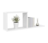 vidaXL Scaffali flottanti 2 pz Bianco 80 x 15 x 30 cm