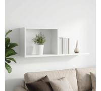 vidaXL Scaffali flottanti Bianco 80 x 15 x 30 cm Legno ingegnerizzato