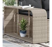 vidaXL Scaffali Portaoggetti 2 pz Grigio Chiaro in Polyrattan