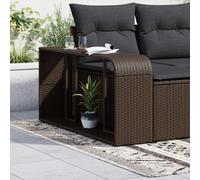 vidaXL Scaffali Portaoggetti 2 pz Marrone in Polyrattan
