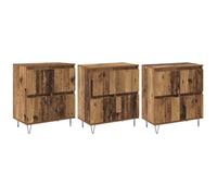 vidaXL Sideboards 3 pcs Legno vecchio 180 x 35 x 70 cm