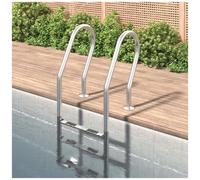 VIDAXL - Scala Per Piscina 54x38x158 Cm Acciaio Inox 304