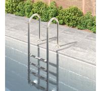 vidaXL Scala per Piscina 54x38x184,5 cm Acciaio Inox 304