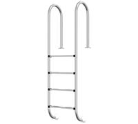 vidaXL Scala per Piscina 54x38x184,5 cm Acciaio Inox 304