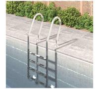 VIDAXL - Scala Per Piscina 54x38x184,5 Cm Acciaio Inox 304
