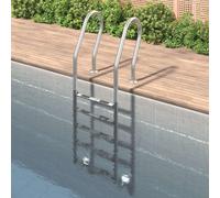 vidaXL Scala per Piscina 54x38x211 cm Acciaio Inox 304