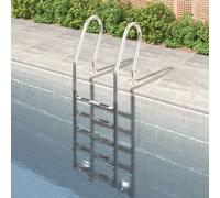 vidaXL Scala per Piscina 54x38x211 cm Acciaio Inox 304