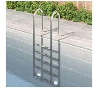 VIDAXL - Scala Per Piscina 54x38x211 Cm Acciaio Inox 304