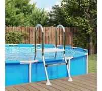 vidaXL Scala per piscina parzialmente interrata 195 x 116 cm 4-Gradino