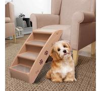 vidaXL Scala Pieghevole per Cani Marrone 62x40x49,5 cm