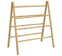 vidaXL Scala Portasciugamani Doppia con 4 Pioli 90x50x100 cm in bambù
