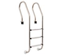 vidaXL Scaletta per Piscina 3 Gradini in Acciaio Inox 304 120 cm