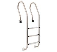 vidaXL Scaletta per Piscina 3 Gradini in Acciaio Inox 304 120 cm