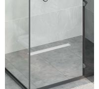 vidaXL Scarico doccia 2-in-1 con sifone a 360° Argento 60 cm