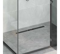 vidaXL Scarico doccia con copertura in vetro e sifone a 360° 70 cm