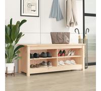 vidaXL Scarpiera 110x38x45,5 cm in Legno Massello di Pino