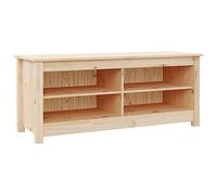 vidaXL Scarpiera 110x38x45,5 cm in Legno Massello di Pino