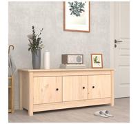 vidaXL Scarpiera 110x38x45,5 cm in Legno Massello di Pino