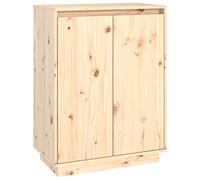 vidaXL Scarpiera 60x35x80 cm in Legno Massello di Pino