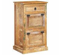 Scarpiera a 4 livelli con cassetto legno massello di recupero