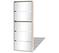 Vidaxl - Scarpiera a 5 Strati con Specchio Rovere 63x17x169,5 cm
