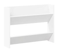 vidaXL Scarpiera a Muro Bianca 80x18x60 cm in Legno Multistrato