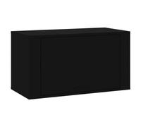 vidaXL Scarpiera a Parete Nero 70x35x38 cm Legno Multistrato