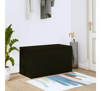 vidaXL Scarpiera a Parete nero 70x35x38 cm Legno Multistrato