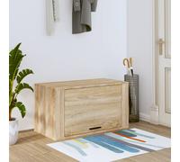 vidaXL Scarpiera a Parete Rovere Sonoma 70x35x38 cm Legno Multistrato