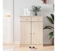 vidaXL Scarpiera ALTA 77x35x96 cm in Legno Massello di Pino