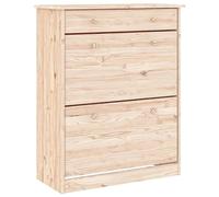 vidaXL Scarpiera Alta 77x35x96 cm in Legno Massello di Pino