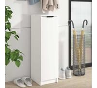 vidaXL Scarpiera Bianca 30x35x100 cm in legno multistrato