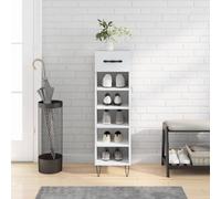 vidaXL Scarpiera Bianca 30x35x105 cm in Legno Multistrato