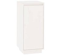 VIDAXL - Scarpiera Bianca 35x35x80 Cm In Legno Massello Di Pino