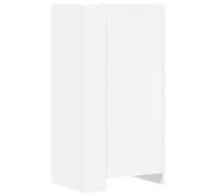 vidaXL Scarpiera Bianca 52x37,5x100 cm in Legno Multistrato, mobile porta scarpe, scarpiera in legno, mobiletto per scarpe, organizer per scarpe