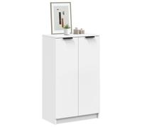 vidaXL Scarpiera Bianca 59x35x100,5 cm in Legno Multistrato