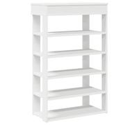 vidaXL Scarpiera Bianca 60x30x98 cm in Legno Multistrato