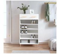 AX Scarpiera 5Scomparti Piedini Cassetto Organizer Arredamento Bianco New 829596