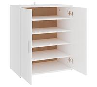 vidaXL Scarpiera Bianca 60x35x70 cm in Truciolato