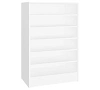 vidaXL Scarpiera Bianca 60x35x92 cm in Truciolato