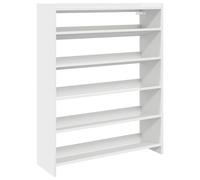 vidaXL Scarpiera Bianca 80x25x100 cm in Legno Multistrato