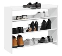 vidaXL Scarpiera Bianca 80x25x62 cm in Truciolato, Mobile Porta Scarpe, scarpiera in Legno, mobiletto per Scarpe, Organizer per Scarpe