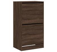 vidaXL Scarpiera con 2 Cassetti Ribaltabili Rovere Marrone 60x42x108cm