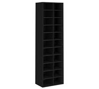 vidaXL Scarpiera con 22 Scoparti Alta Organizzatore Scaffali Espositore Mobile Stoccaggio Scarpe Portascarpe Nero in Truciolato