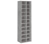 vidaXL Scarpiera con 22 Scoparti Alta Organizzatore Scaffali Espositore Mobile Stoccaggio Scarpe Portascarpe Grigio Cemento in Truciolato