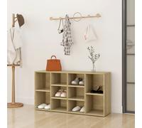 vidaXL Scarpiera con Panchina Rovere Sonoma 103x30x55 cm Multistrato