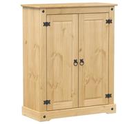 vidaXL Scarpiera Corona 86x38,5x108 cm in Legno Massello di Pino, Mobile per Scarpe, mensola per Scarpe, Porta Scarpe, Armadio per Scarpe