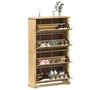Scarpiera corona 99x32x163,5 cm in legno massello di pino