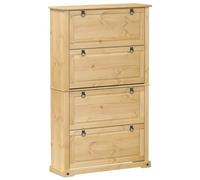 Scarpiera corona 99x32x163,5 cm in legno massello di pino