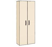 vidaXL Scarpiera Crema 60x30x166 cm Tessuto